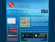 Tablet Screenshot of copperislanddiving.com